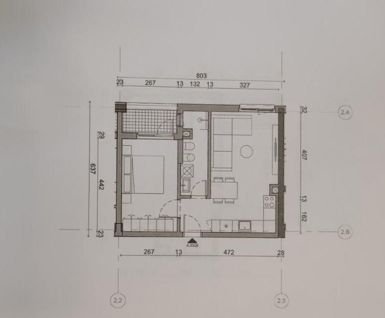 SHITET APARTAMENT 1+1 FRESK 8.323.000 LEKE – Tiranë