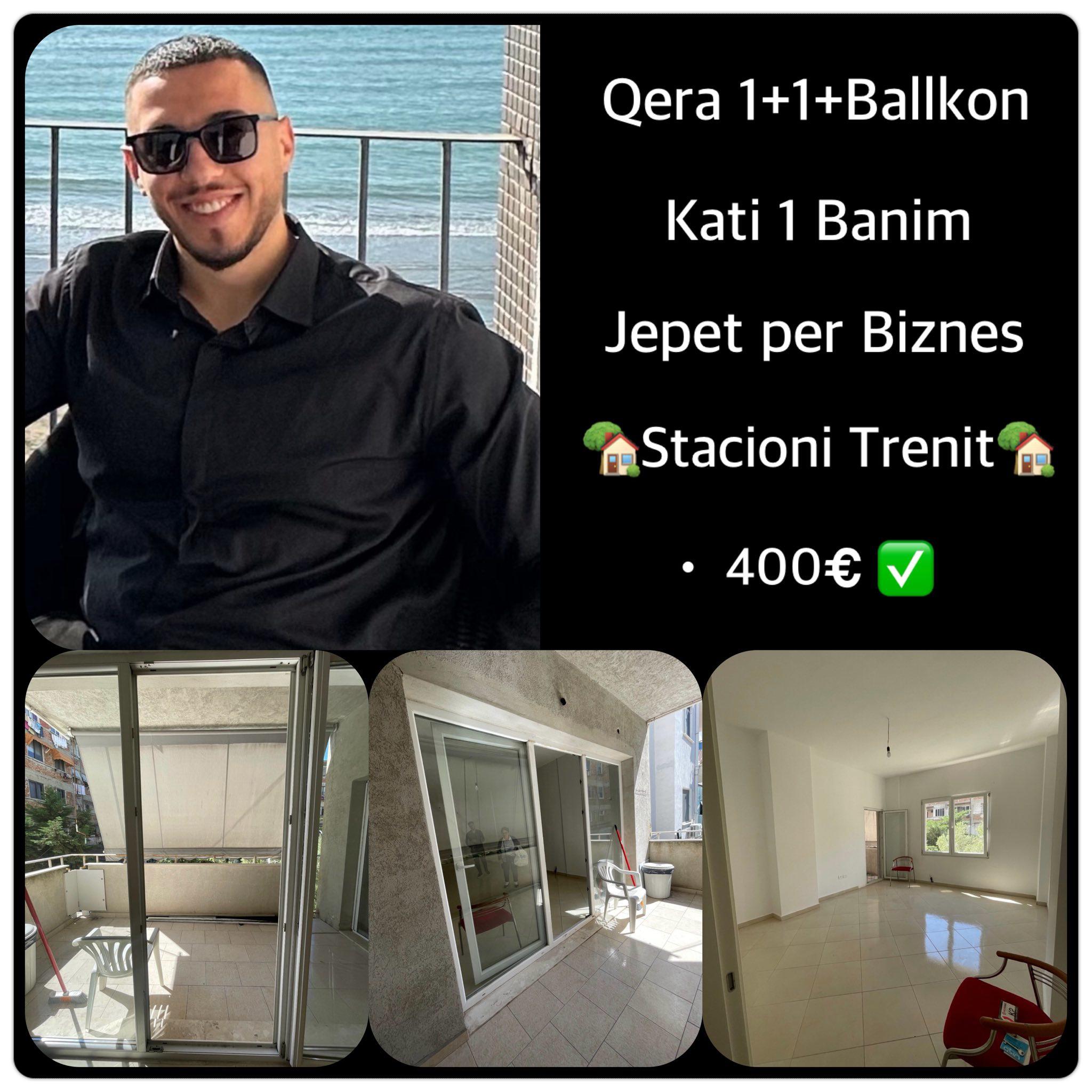 APARTAMENT ME QERA 1+1+Ballkon JEPET PER BIZNES – Durrës