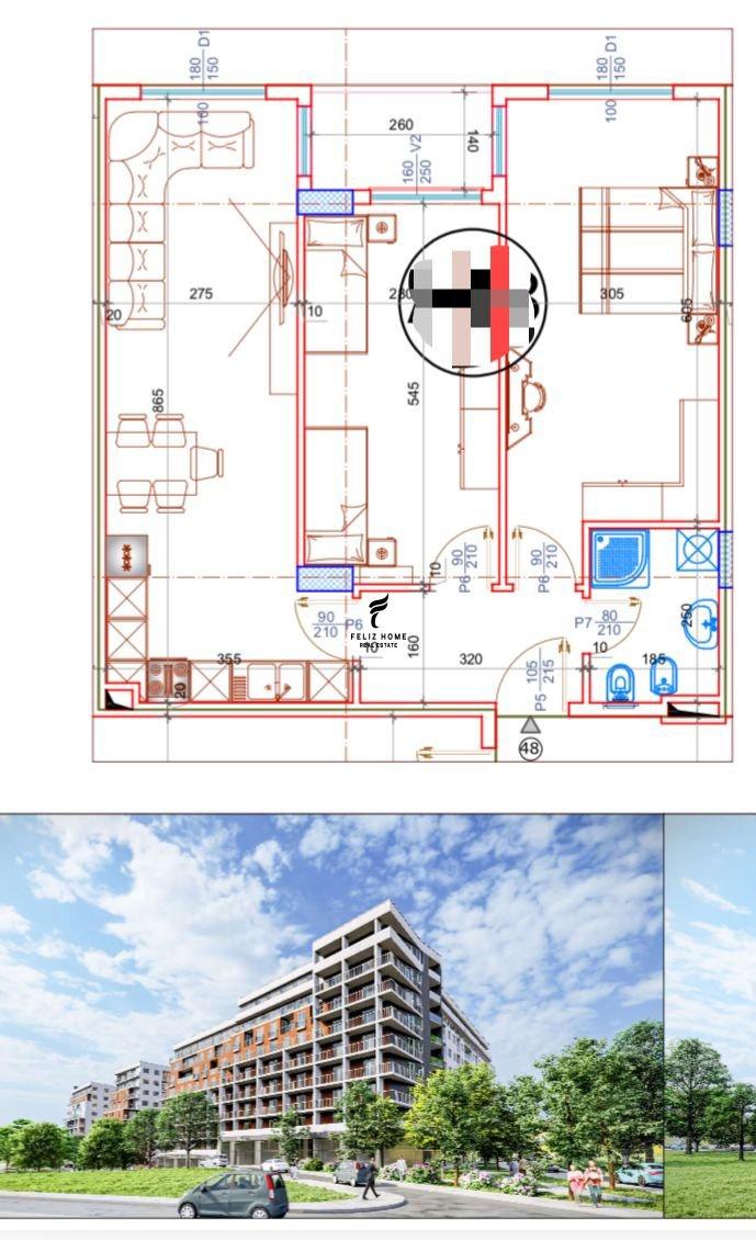 SHITET APARTAMENT 2+1 PASKUQAN 111.500 EURO FH-77246 – Tiranë