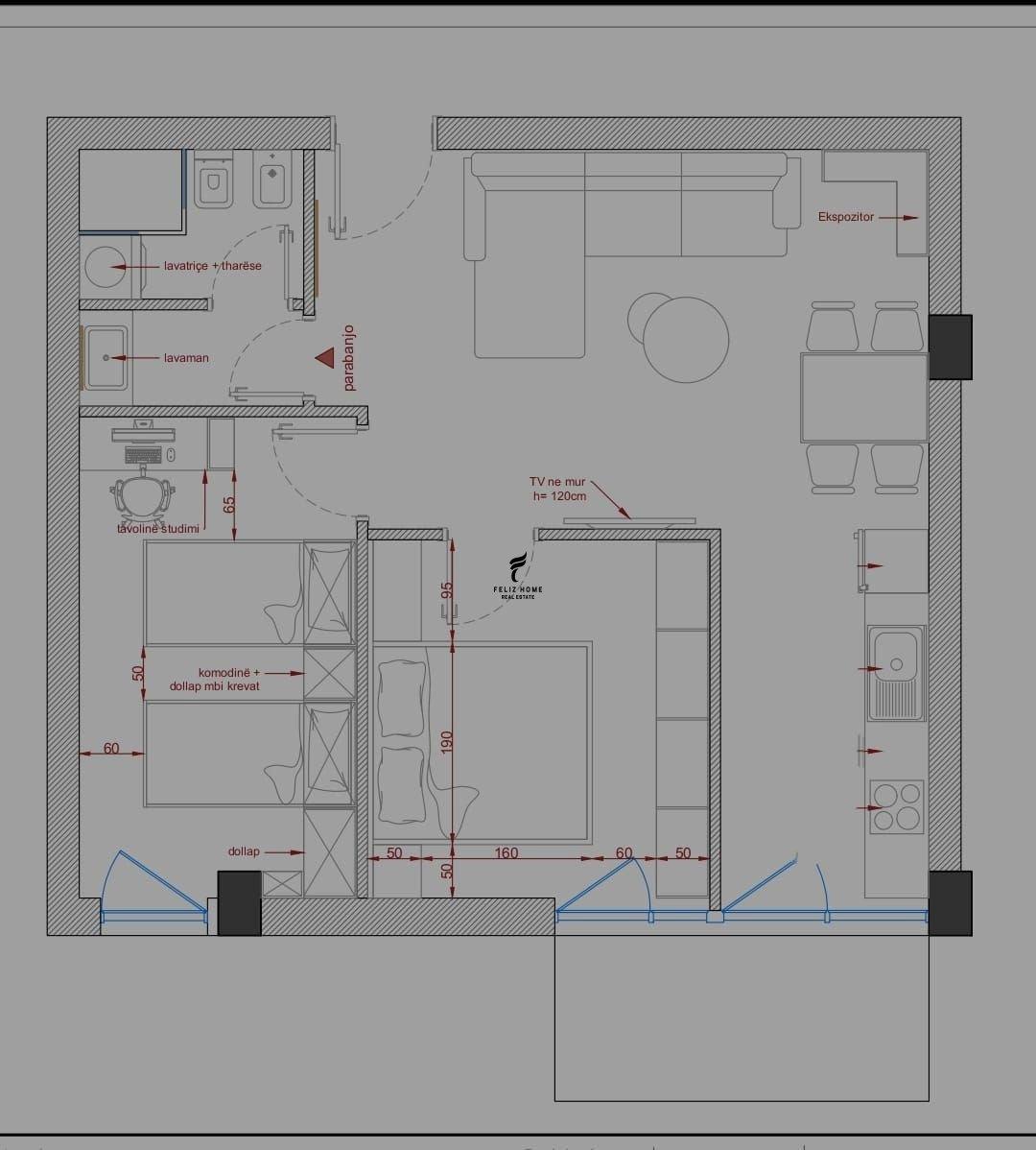 SHITET APARTAMENT 2+1 ALI DEMI 132.000 EURO FH-65125 – Tiranë - 1