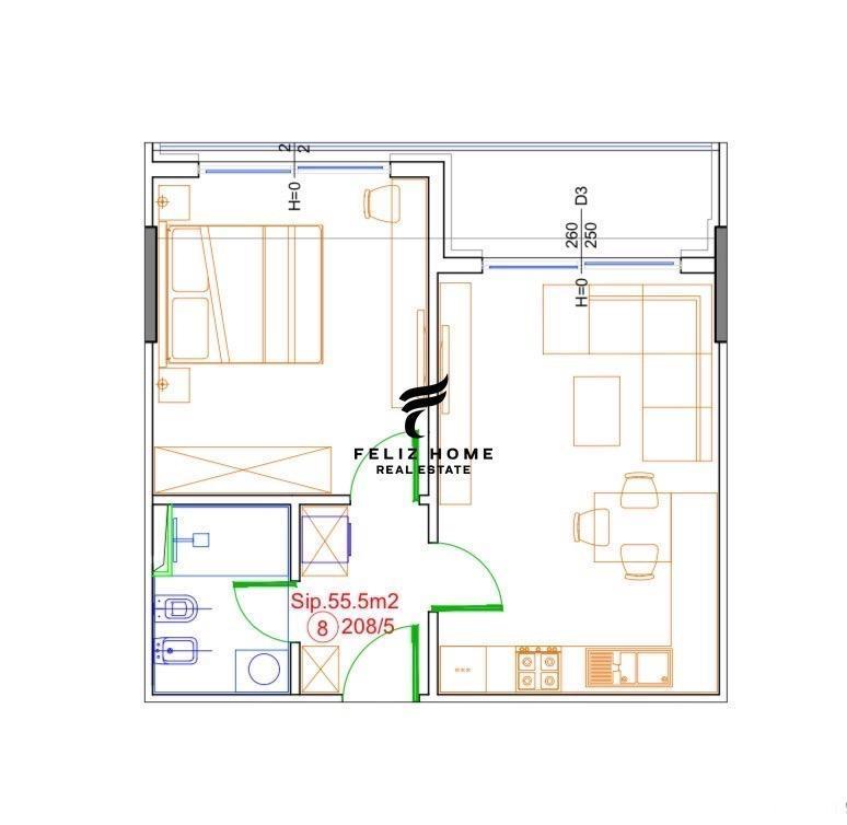 SHITET APARTAMENT 67M2 LIBURNA REZIDENCE GOLEM 79.920 EURO – Tiranë