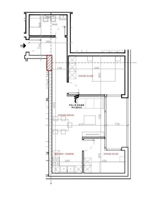 SHITET APARTAMENT 2+1 ASTIR 105.000 EURO FH-69556 – Tiranë