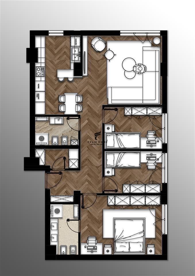 SHITET APARTAMENT 3+1 KODRA E DIELLIT 221.000 EURO – Tiranë - 1