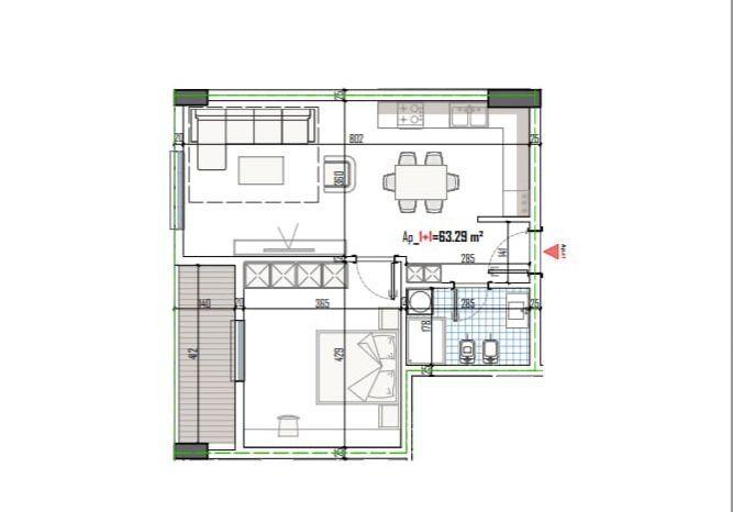 SHITET APARTAMENT 1+1 PASKUQAN 84.000 EURO – Tiranë - 1