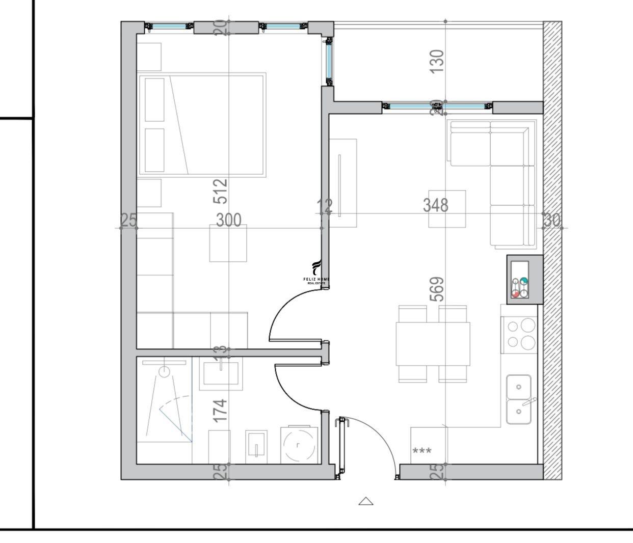 SHITET APARTAMENT 1+1 GOLEM 100.000 EURO FH-70029 – Durrës