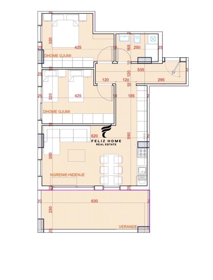 SHITET APARTAMENT 2+1 ASTIR 124.000 EURO – Tiranë
