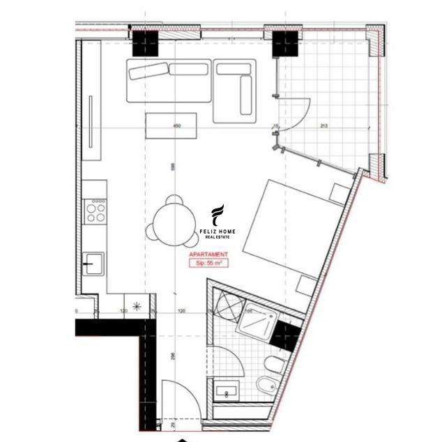 SHITET APARTAMENT 1+1 ASTIR 9.000.000 LEKE FH-73605 – Tiranë