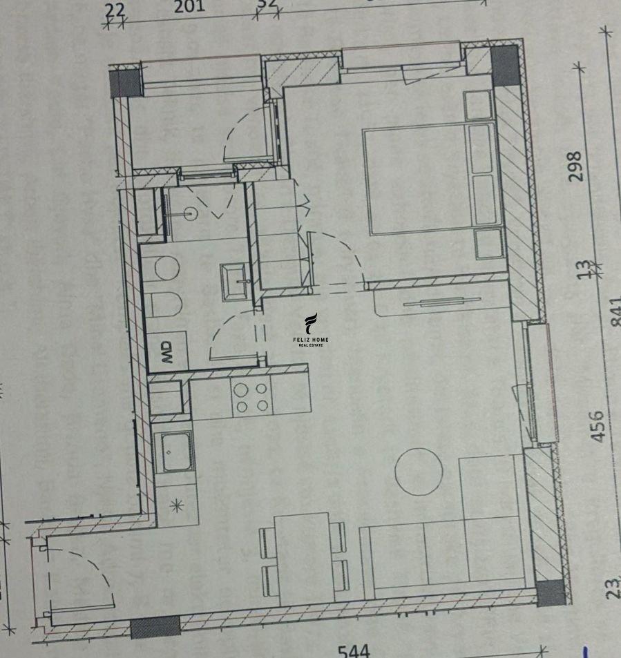 SHITET APARTAMENT 1+1 ALI DEMI 99.000 EURO FH-70609 – Tiranë