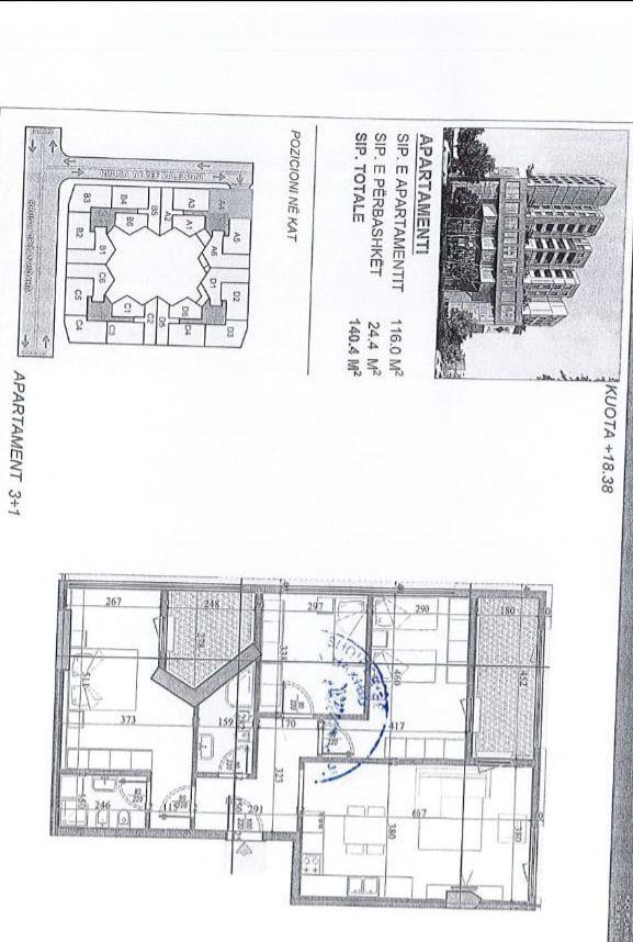 SHITET APARTAMENT 3+1 LAPRAKE 238.000 EURO – Tiranë