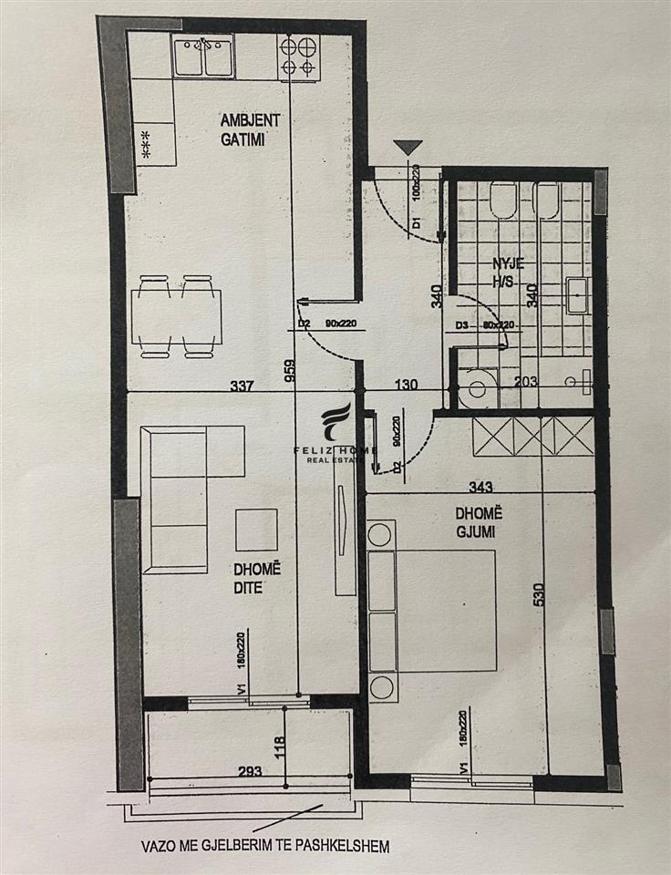 SHITET APARTAMENT 1+1 ISH FUSHA AVIACIONIT 143.000 EURO – Tiranë
