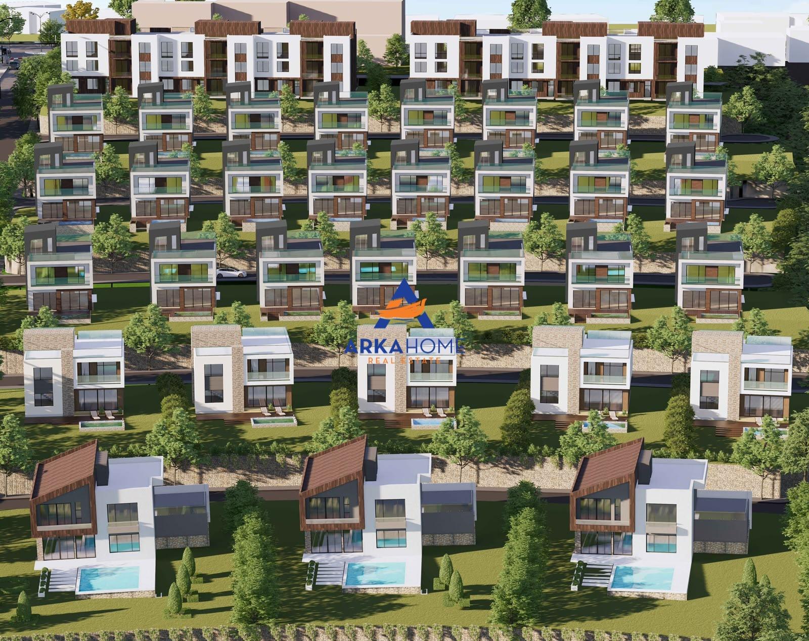 SHITET VILË INDIVIDUALE ME PISHINE 4+1+TARRACE "OLIVE PARK, – Tiranë