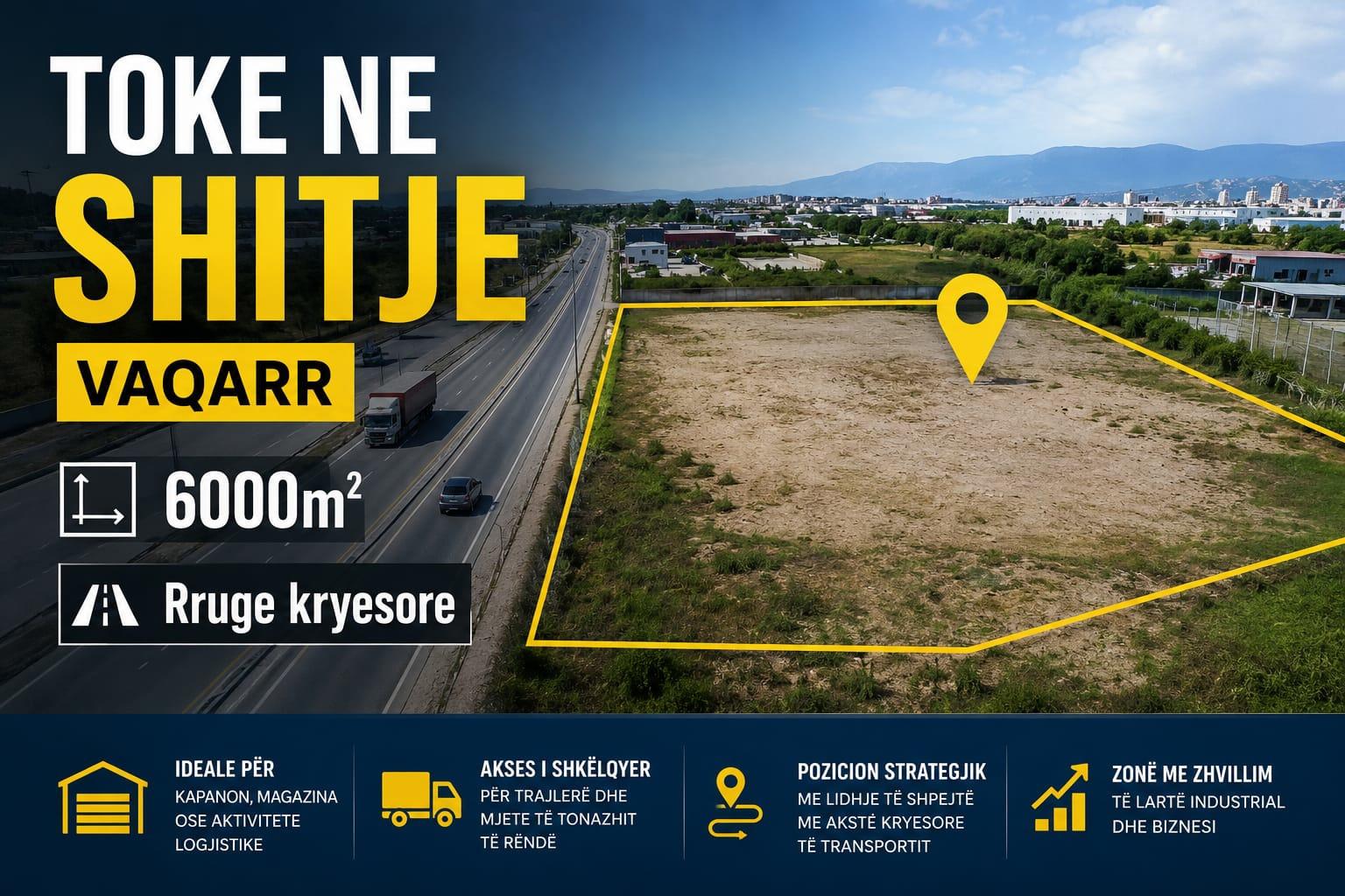 🏡 Super Okazion – Shitet Truall në Vaqarr – Tiranë