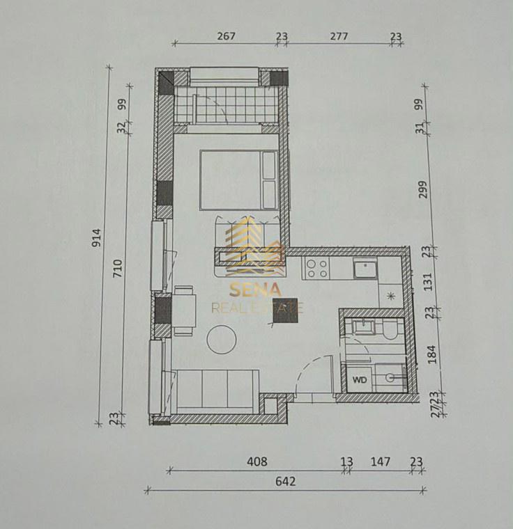 Shitet, Okazion Apartament 1+1+Blk,Rezidenca Kadiu 70.800 E – Tiranë