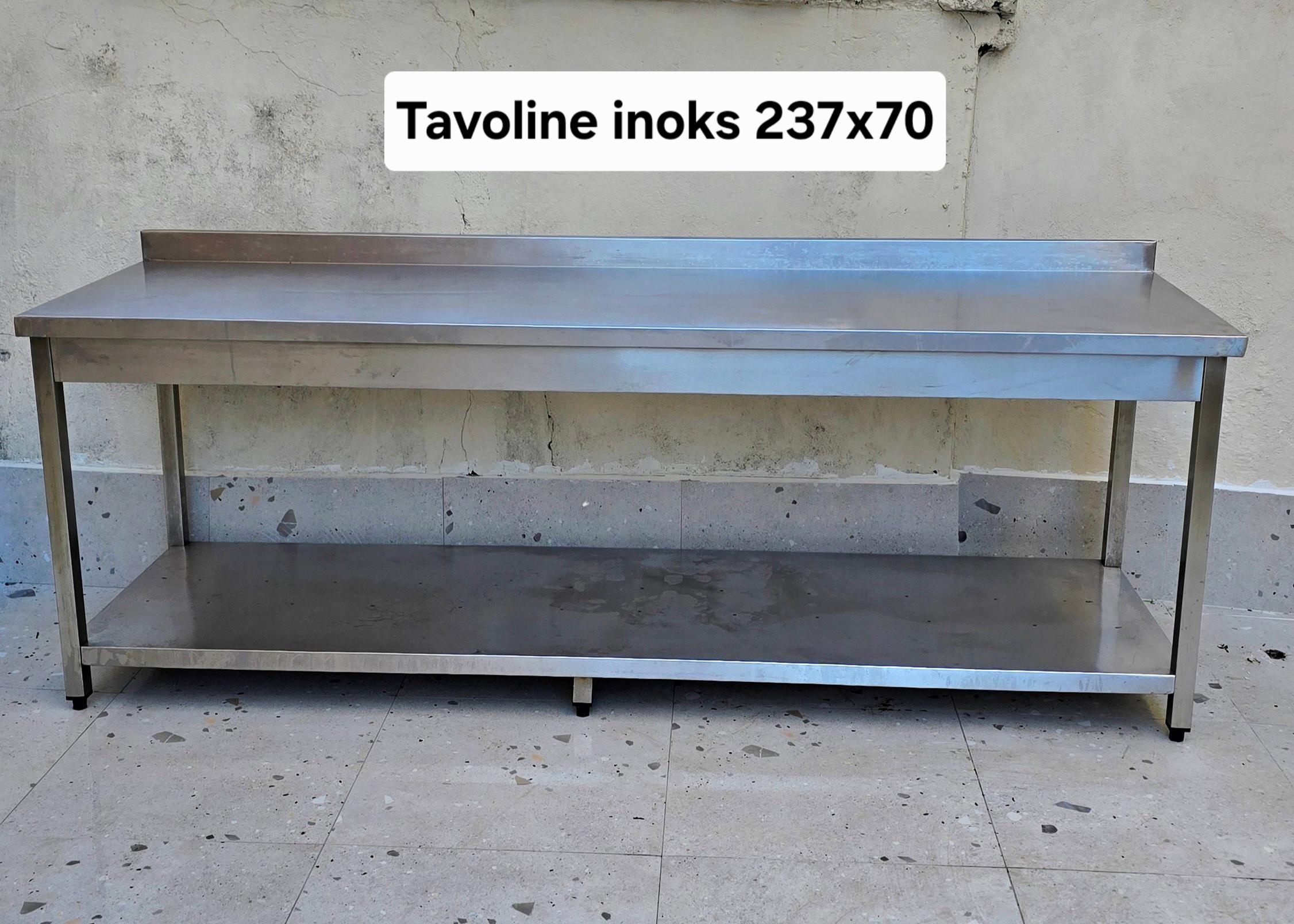 👉TAVOLINE PUNE INOKSI MASAT 237X70!!! – Durrës