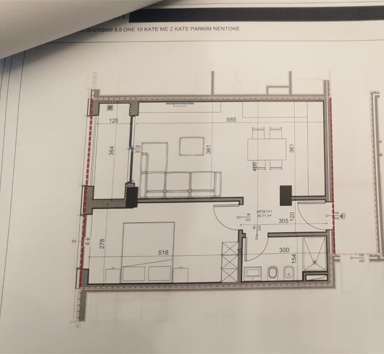 SHITET APARTAMENT 1+1 PAZARI I RI 175.000 EURO – Tiranë