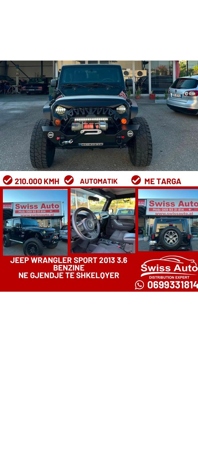Jeep Wrangler 2013 3.6 Benzine Automatike – Tiranë