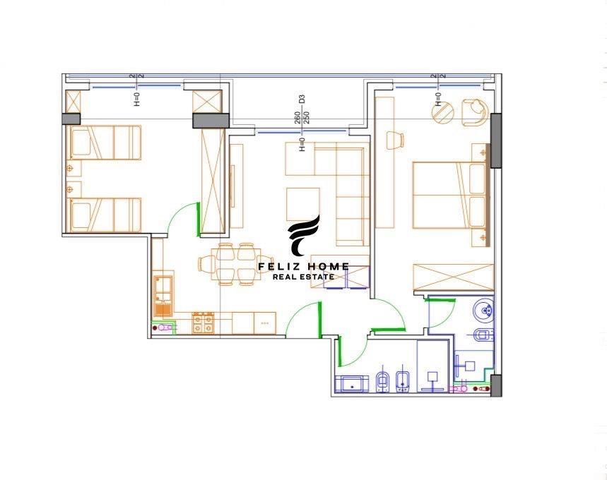 SHITET APARTAMENT,LIBURNE REZIDENCE,GOLEM,128.592 EURO. – Tiranë