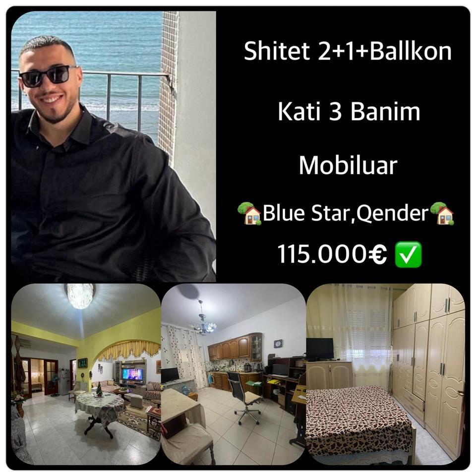 🏡 SHITET APARTAMENT 2+1 📍 Blu Star, Durrës – Durrës