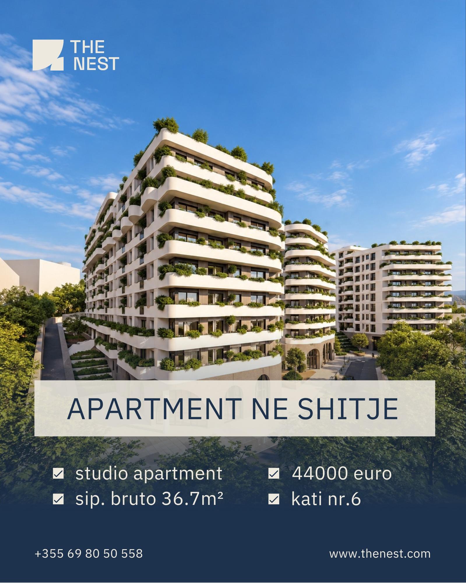 TN0046 | STUDIO AP. PËR SHITJE TEK ALUNA R. PASKUQAN – Tiranë