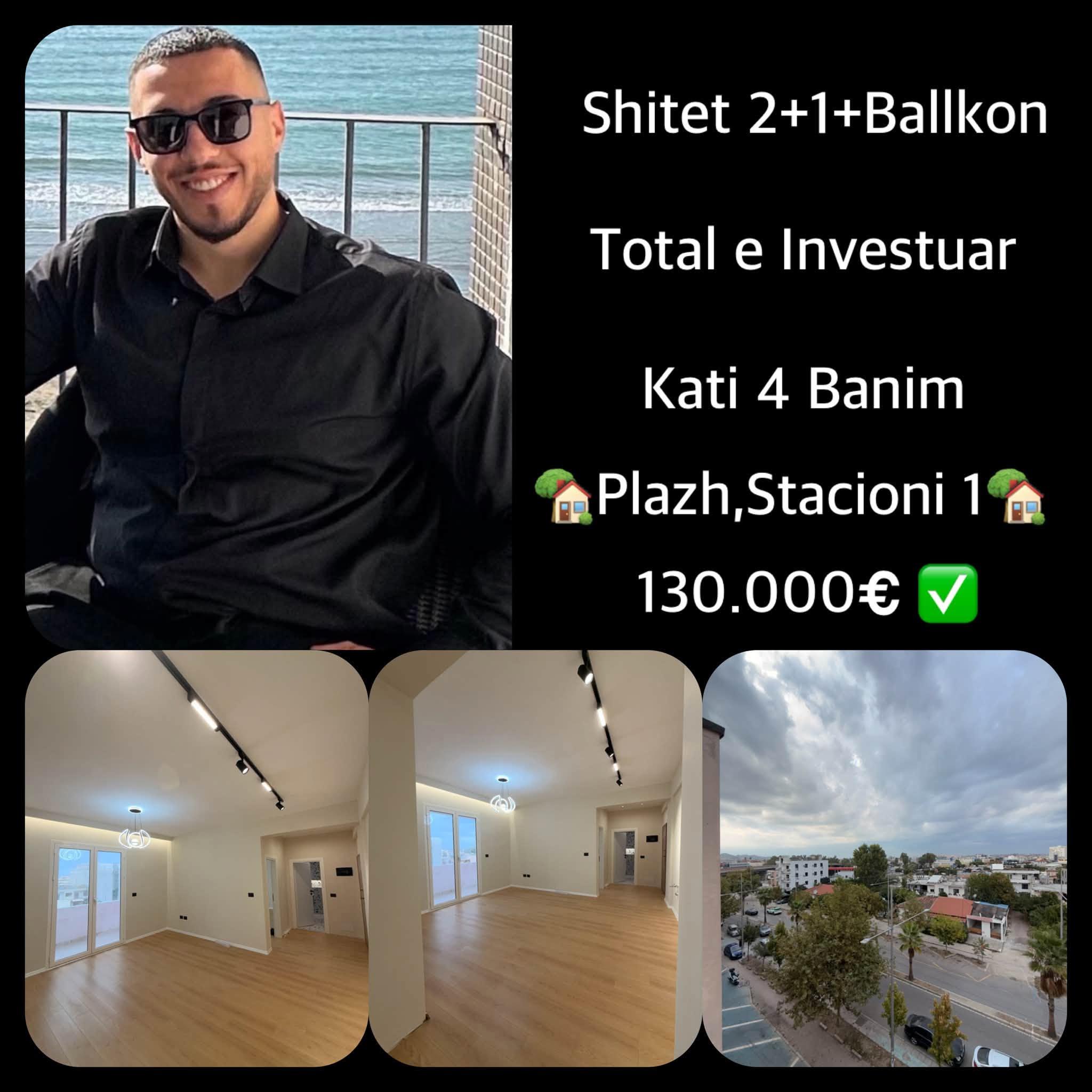 SHITET SUPER APARTAMENT🔥 🔥ULET CMIMI NE 130.000€ ✅ • 2+1 m – Durrës