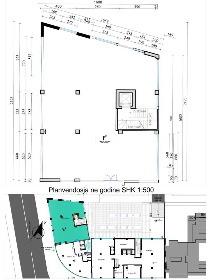 ZYRE ME QERA 330 M2 RRUGA E KAVAJES 3.400 EURO – Tiranë - 1