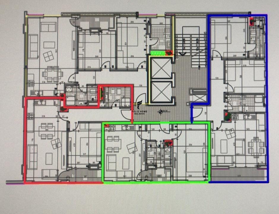 SHITEN DY APARTAMENTE 2+1 SQUARE 21 66.000.000 LEKE FH-75665 – Tiranë