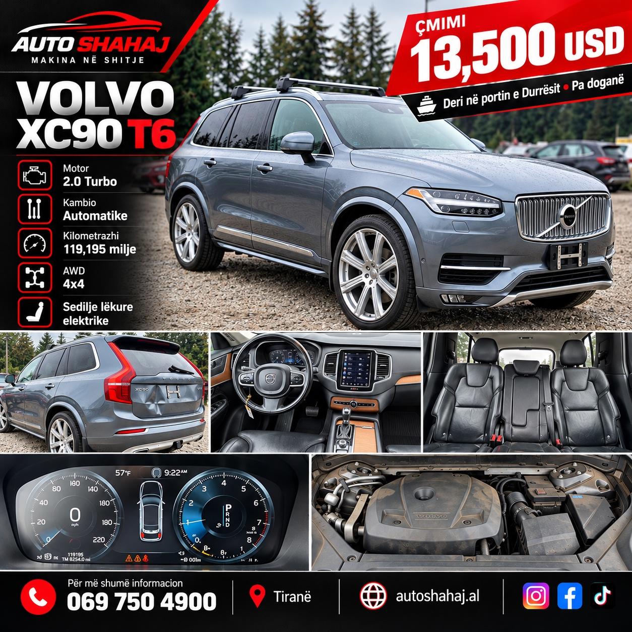 VOLVO XC90 T6 2016 – Tiranë