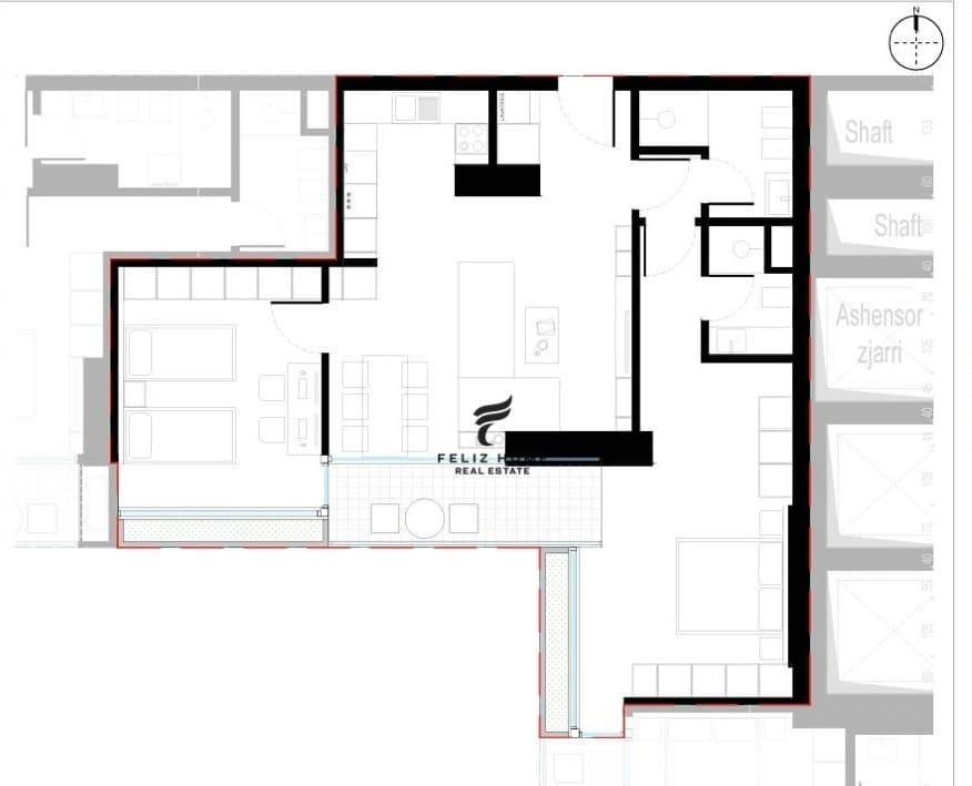 SHITET APARTAMENT 2+1 ZOGU ZI 253.000 EURO – Tiranë