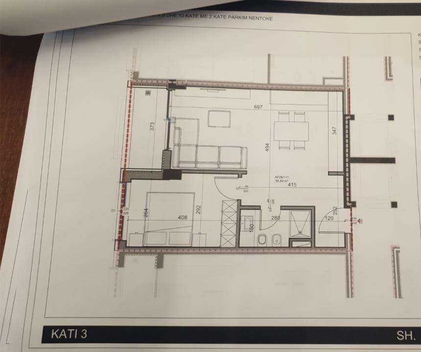 SHITET APARTAMENT 1+1 PAZARI I RI 172.000 EURO – Tiranë