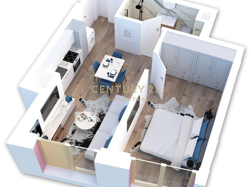 Apartament 1+1 per Shitje - Mangalem 2 ( me post parkimi ) – Tiranë - 1