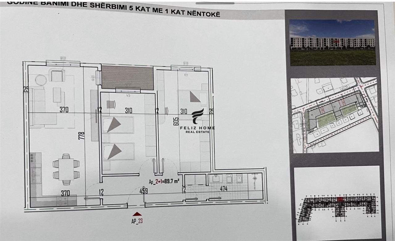 SHITET APARTAMENT 2+1 KAMEZ 80.000 EURO – Tiranë - 1