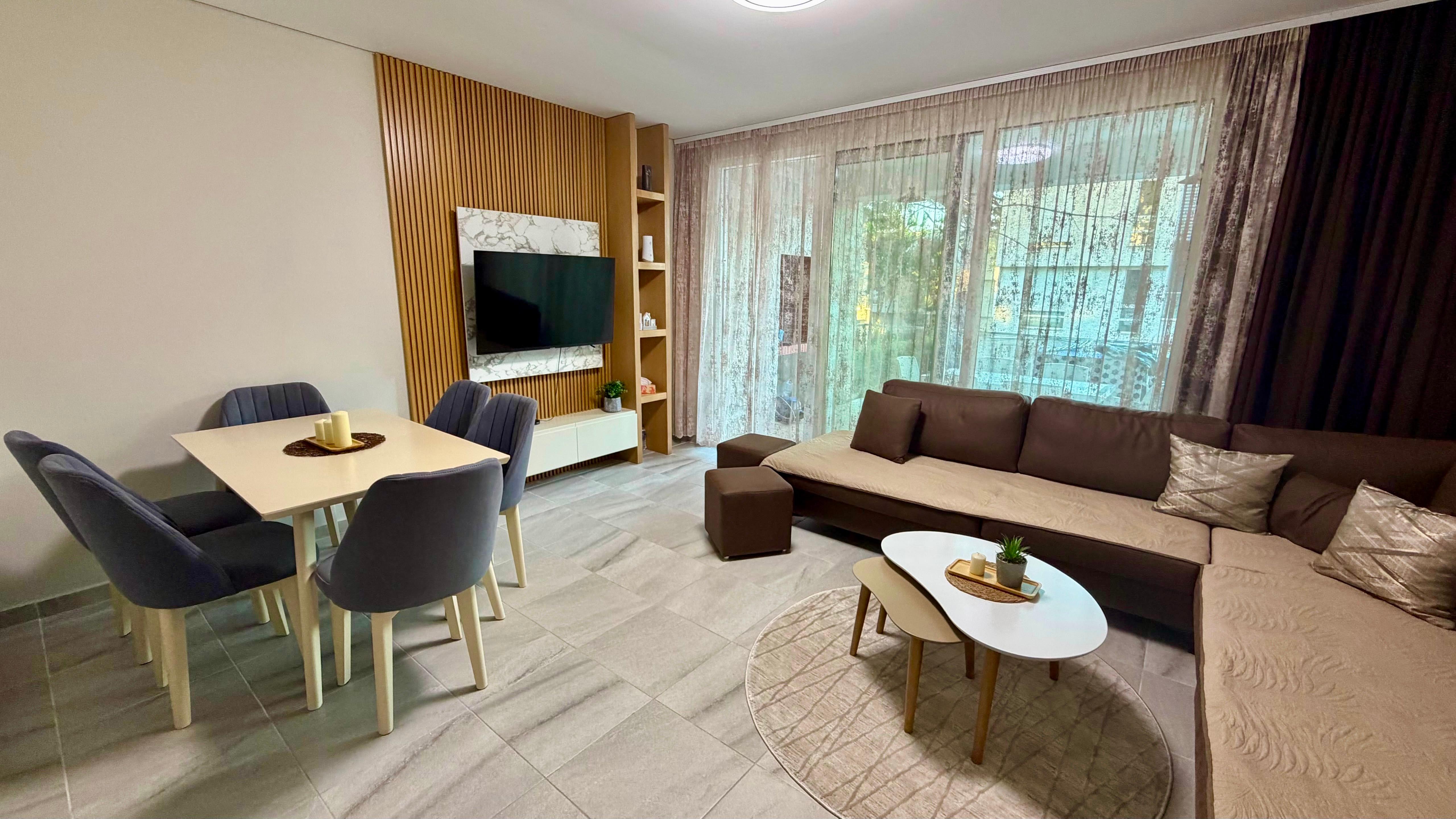 Shitet APARTAMENT 1+1 në “San Pietro”, Gjiri i Lalzit – Tiranë