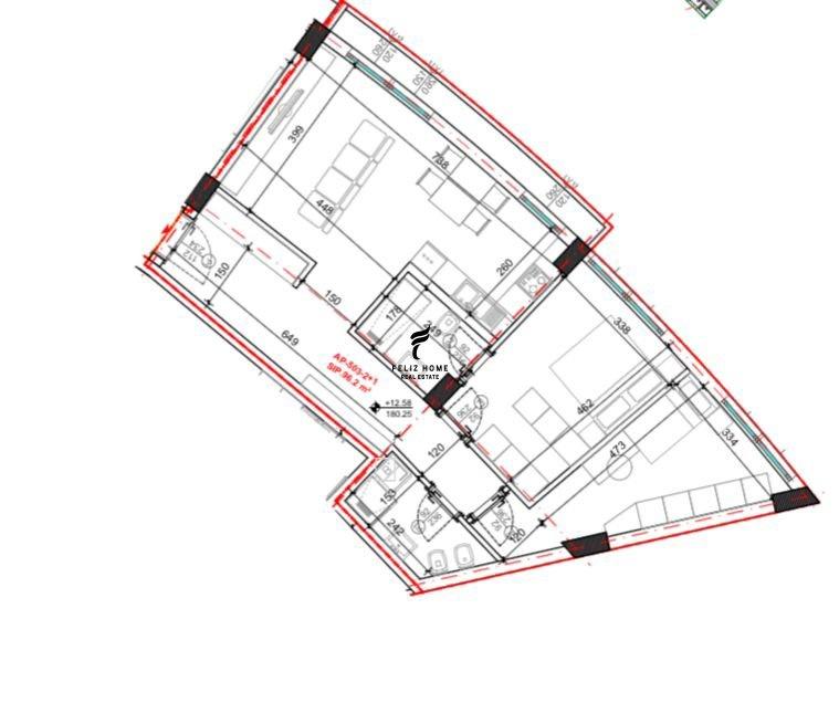 SHITET APARTAMENT 2+1+2 KODRA E DIELLIT 2 194.600 EURO FH-79 – Tiranë