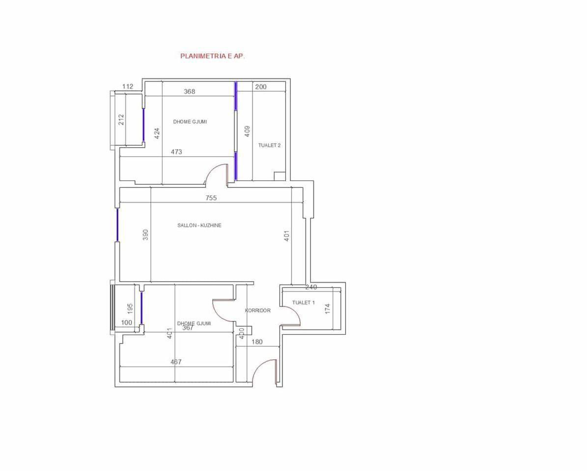 SHITET APARTAMENT 2+1+2 ISH PARKU 268.000 EURO – Tiranë