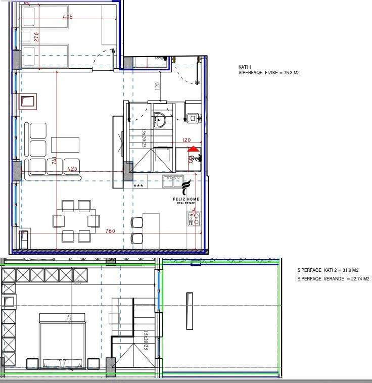 SHITET APARTAMENT DUBLEX 2+1 KODRA E DIELLIT 1, 240.000 EURO – Tiranë - 1