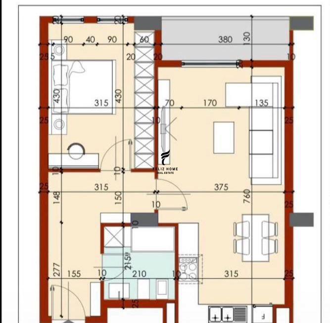 SHITET APARTAMENT 1+1 RRUGA E DIBRES 150.000 EURO FH-64472 – Tiranë - 1