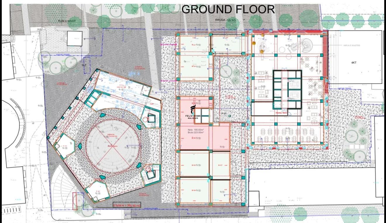 DYQAN ME QERA 223 M2 QENDER 22.300 EURO FH-96574 – Tiranë