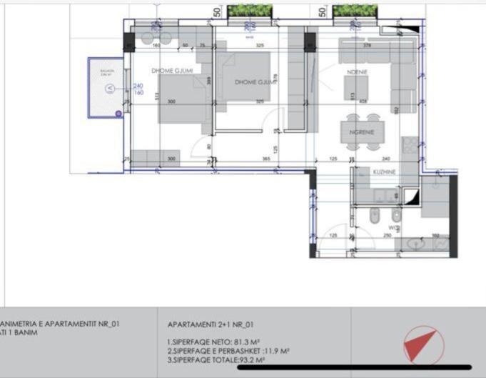 SHITET APARTAMENT 1+1 ALI DEMI 162.000 EURO – Tiranë
